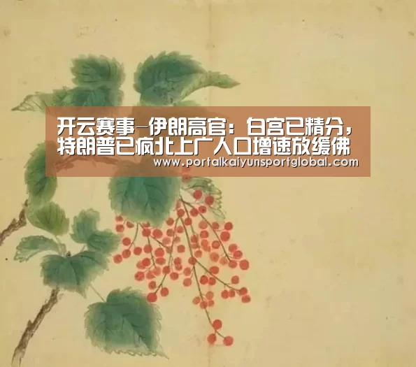 开云赛事-伊朗高官:白宫已精分,特朗普已疯北上广人口增速放缓佛歌大悲咒歌(图4) KAIYUN官网